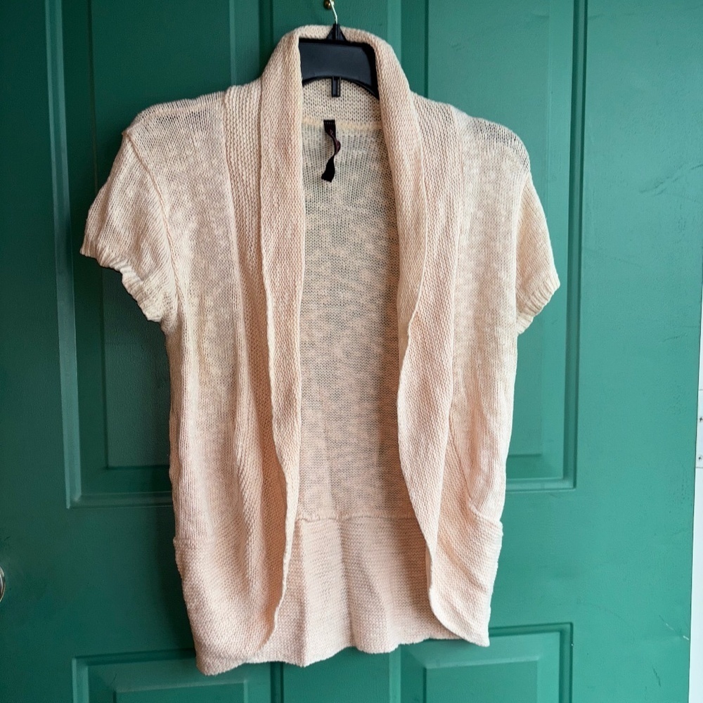 Absolutely medium peach color lightweight cardigan